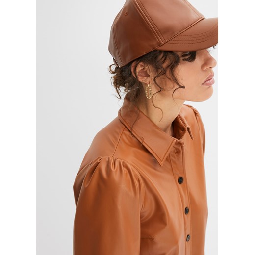 Sukienka ze sztucznej skóry 40 bonprix