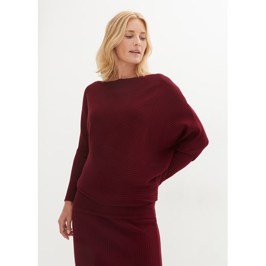 Sweter z dekoltem carmen 52/54 bonprix