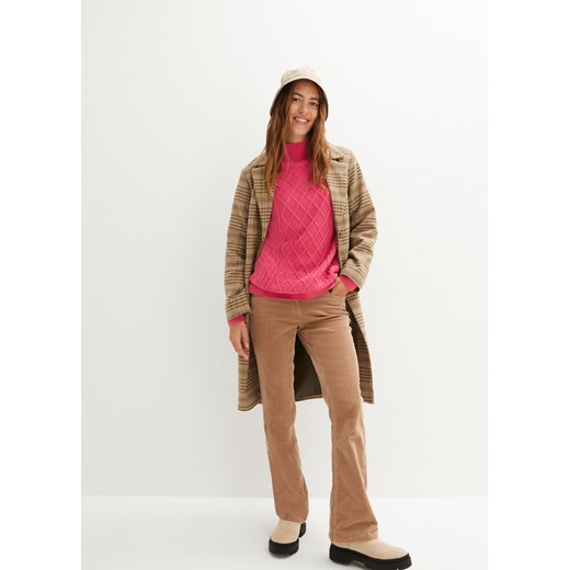 Sweter oversize ze stójką 40/42 bonprix