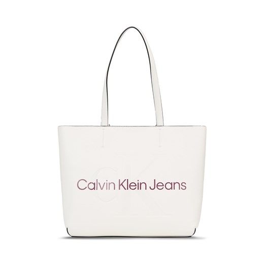 Torebka Calvin Klein Jeans Sculpted Shopper29 Mono K60K610276 Ivory YBI one size eobuwie.pl okazyjna cena