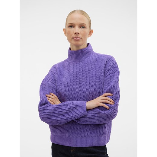 Vero Moda Sweter w kolorze fioletowym Vero Moda L wyprzedaż Limango Polska