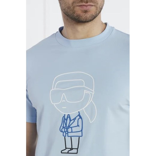 T-shirt męski Karl Lagerfeld z bawełny z krótkim rękawem młodzieżowy 