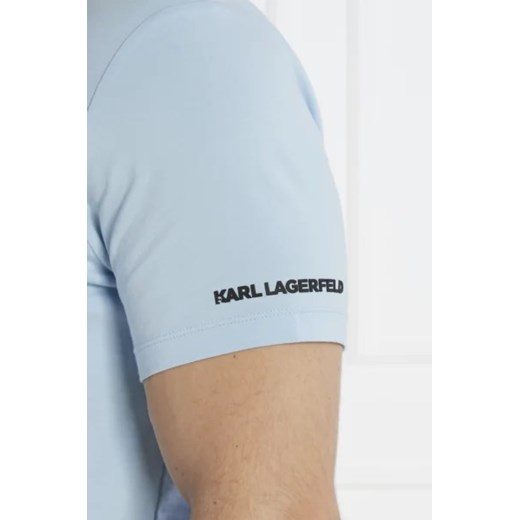 T-shirt męski Karl Lagerfeld młodzieżowy z bawełny z krótkim rękawem 
