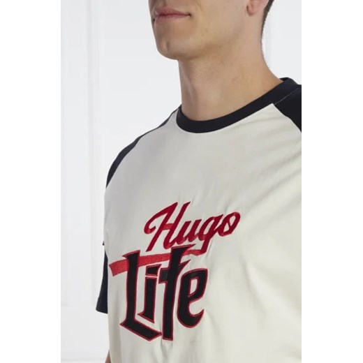 T-shirt męski Hugo Boss z krótkim rękawem z napisami 