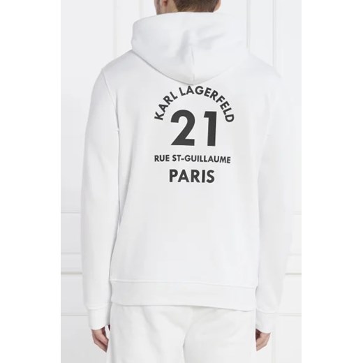 Karl Lagerfeld bluza męska biała młodzieżowa