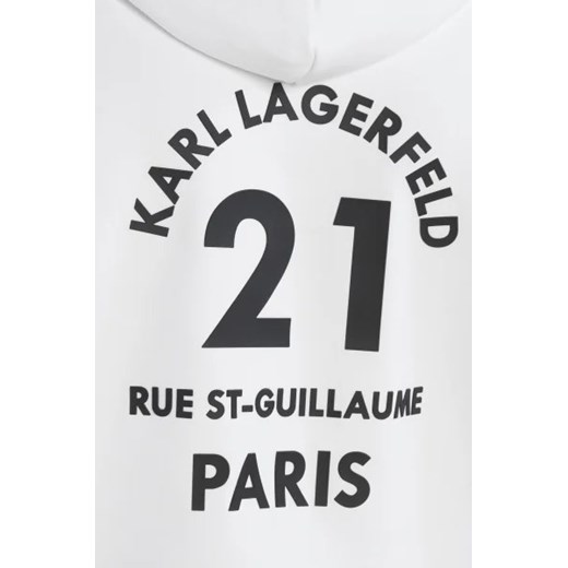Bluza męska Karl Lagerfeld biała wiosenna z bawełny