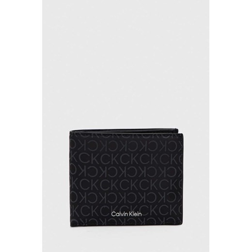 Calvin Klein portfel męski kolor czarny ze sklepu ANSWEAR.com w kategorii Portfele męskie - zdjęcie 166936095
