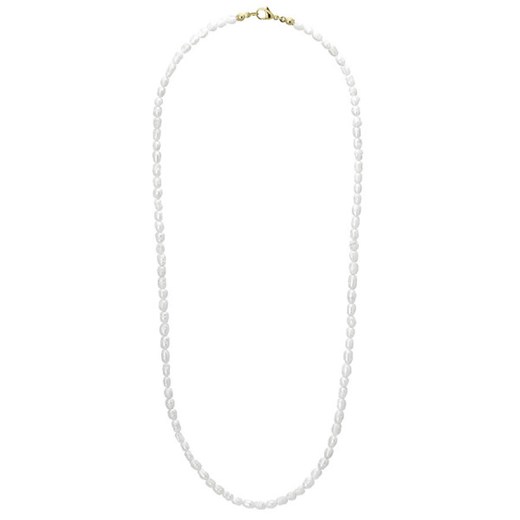 Długi naszyjnik z perłami z złoconym zapięciem dla mężczyzn i kobiet ze sklepu manoki.pl w kategorii Naszyjniki męskie - zdjęcie 166937275