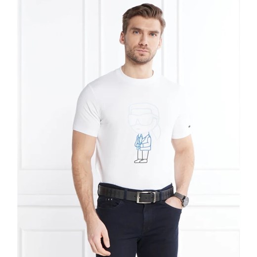 T-shirt męski Karl Lagerfeld w stylu młodzieżowym