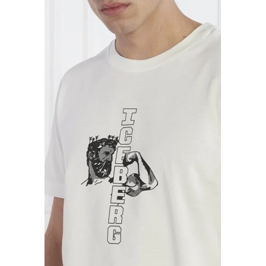 T-shirt męski Iceberg z krótkim rękawem