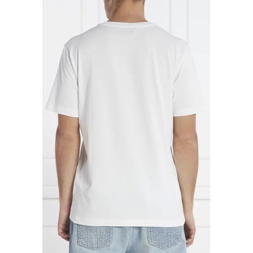 T-shirt męski biały Iceberg casual z krótkimi rękawami bawełniany 