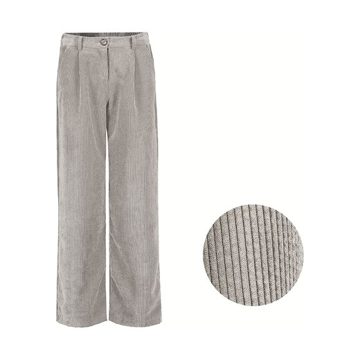 Sublevel Spodnie sztruksowe w kolorze beżowym ze sklepu Limango Polska w kategorii Spodnie damskie - zdjęcie 166940138