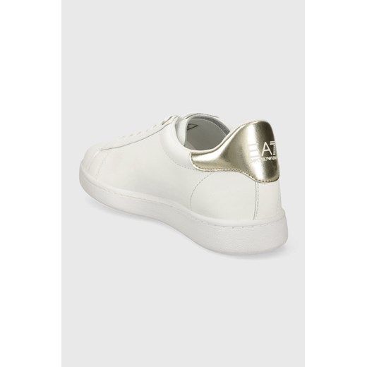 EA7 Emporio Armani sneakersy skórzane kolor biały 45 1/3 ANSWEAR.com