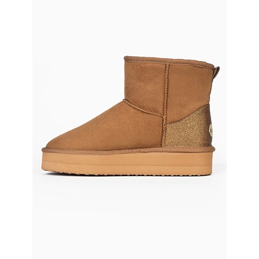 Śniegowce damskie Blackfield na platformie bez zapięcia casual 