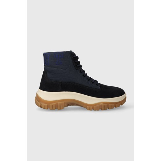 Gant buty Hillark męskie kolor granatowy 27633344.G613 ze sklepu ANSWEAR.com w kategorii Buty zimowe męskie - zdjęcie 166946305