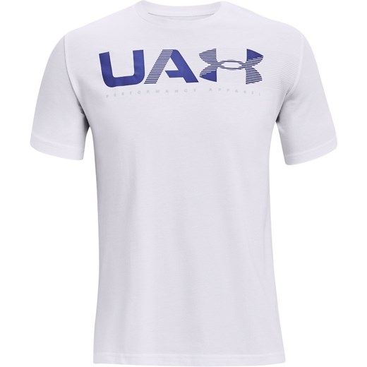 Męska koszulka treningowa UNDER ARMOUR UA PERFORMANCE APPAREL SS - biała Under Armour okazja Sportstylestory.com