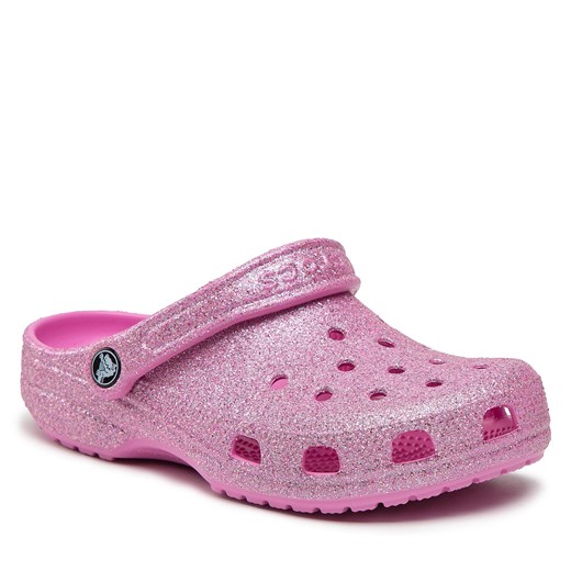 Klapki Crocs Classic Glitter 207551 Rose Pink Crocs 39.5 wyprzedaż eobuwie.pl