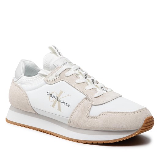 Sneakersy Calvin Klein Jeans Retro Runner 3 YM0YM00040 Bright White 02S 44 eobuwie.pl