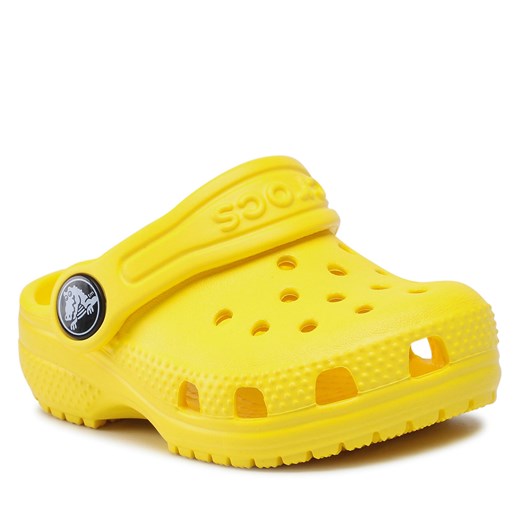 Klapki Crocs Classic Clog T 206990 Lemon Crocs 23.5 okazyjna cena eobuwie.pl