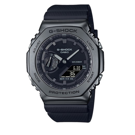 Zegarek G-Shock GM-2100BB-1AER Czarny ze sklepu eobuwie.pl w kategorii Zegarki - zdjęcie 166954988