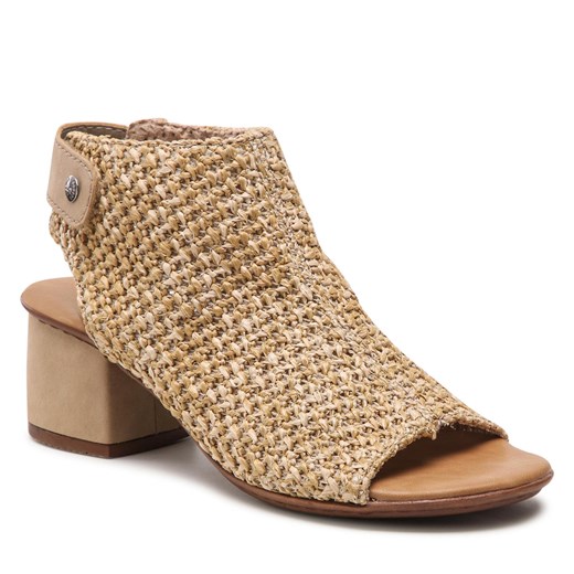 Sandały Rieker 64670-60 Beige1 Rieker 37 wyprzedaż eobuwie.pl