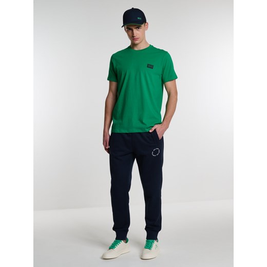 Koszulka męska bawełniana zielona Forener 301 ze sklepu Big Star w kategorii T-shirty męskie - zdjęcie 166958888