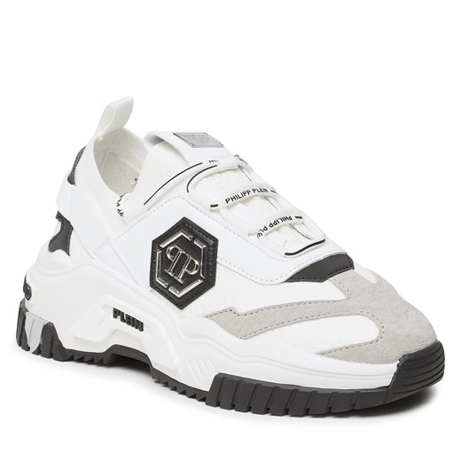 Sneakersy PHILIPP PLEIN Trainer Predator Tm AAAS USC0096 PTE003N White 01 43 eobuwie.pl