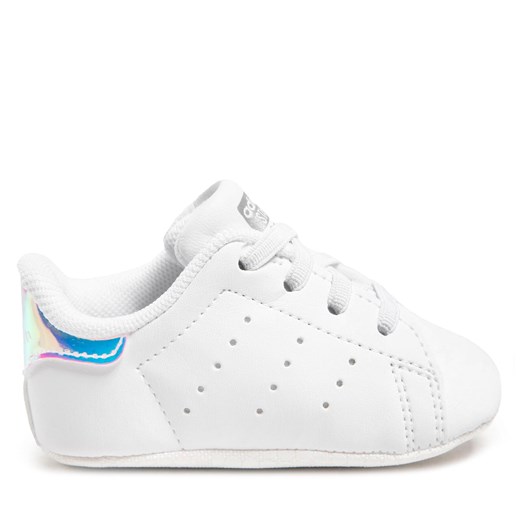 Sneakersy adidas Stan Smith Crib FY7892 Biały ze sklepu eobuwie.pl w kategorii Buciki niemowlęce - zdjęcie 166964235