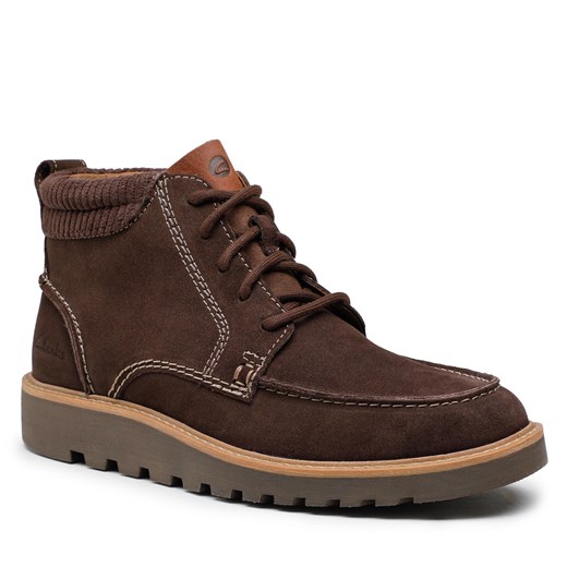 Trzewiki Clarks Barnes Mid 261675657 Dark Brown Suede Clarks 40 eobuwie.pl