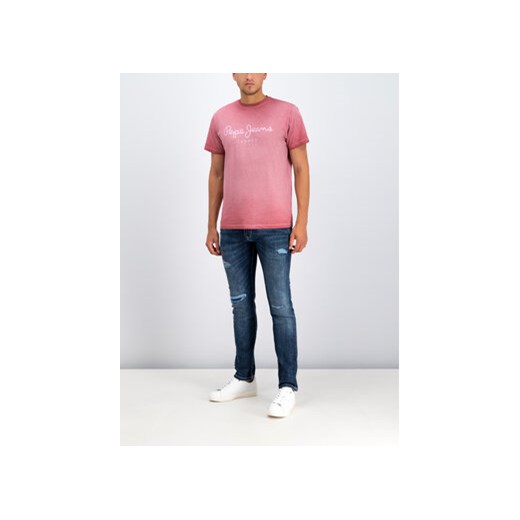 Pepe Jeans T-Shirt West Sir PM504032 Różowy Regular Fit Pepe Jeans XL promocja MODIVO