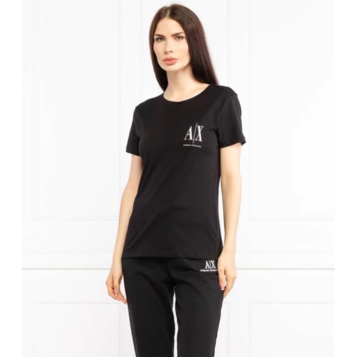 Armani Exchange T-shirt | Regular Fit ze sklepu Gomez Fashion Store w kategorii Bluzki damskie - zdjęcie 166973135