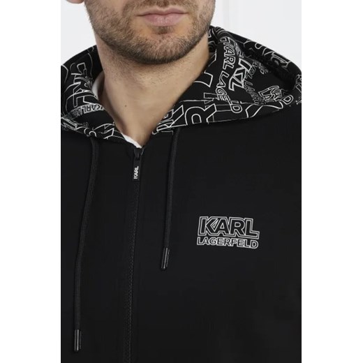 Bluza męska Karl Lagerfeld czarna na jesień 