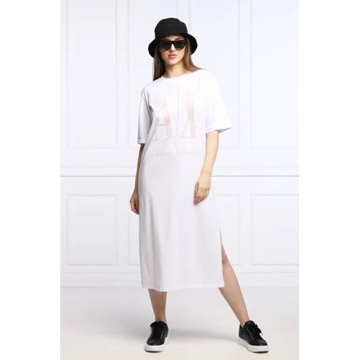 Sukienka Armani Exchange bawełniana