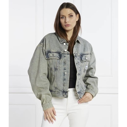 CALVIN KLEIN JEANS Kurtka jeansowa | Oversize fit | denim ze sklepu Gomez Fashion Store w kategorii Kurtki damskie - zdjęcie 166973797
