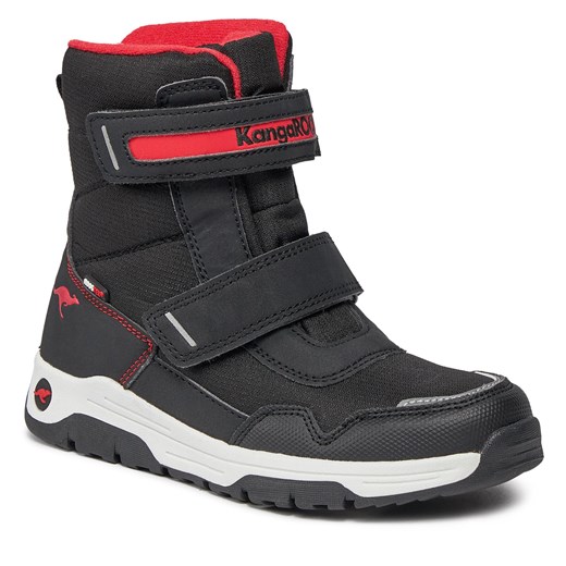 Śniegowce KangaRoos K-Mj Sharp V Rtxjet 18929 000 5053 Black/Fiery Red Kangaroos 33 promocja eobuwie.pl