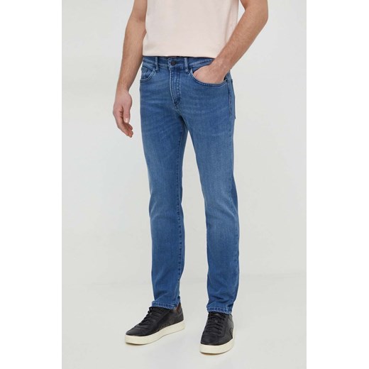 BOSS jeansy męskie kolor niebieski ze sklepu ANSWEAR.com w kategorii Jeansy męskie - zdjęcie 166977106