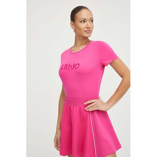 Liu Jo t-shirt damski kolor różowy Liu Jo S ANSWEAR.com