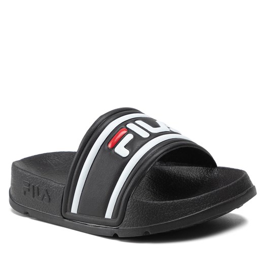 Klapki Fila Morro Bay Slipper Infants 1011430.25Y Czarny ze sklepu eobuwie.pl w kategorii Klapki dziecięce - zdjęcie 166983235