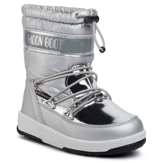 Śniegowce Moon Boot Girl Soft Wp 34051700003 Silver Moon Boot 31 okazyjna cena eobuwie.pl