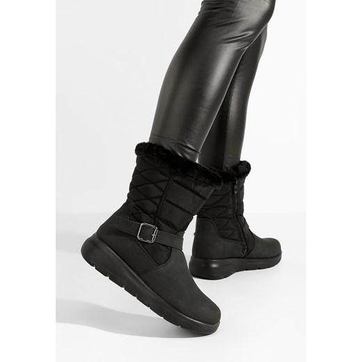 Czarne zimowe buty damskie Favia ze sklepu Zapatos w kategorii Śniegowce damskie - zdjęcie 166991158