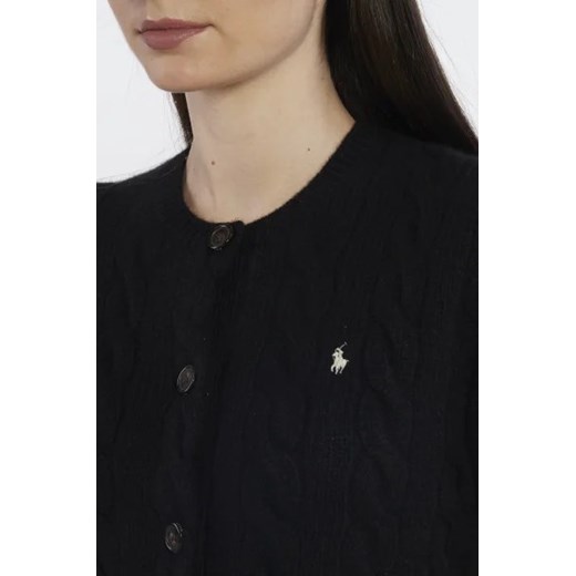 Polo Ralph Lauren sweter damski casualowy czarny z okrągłym dekoltem 