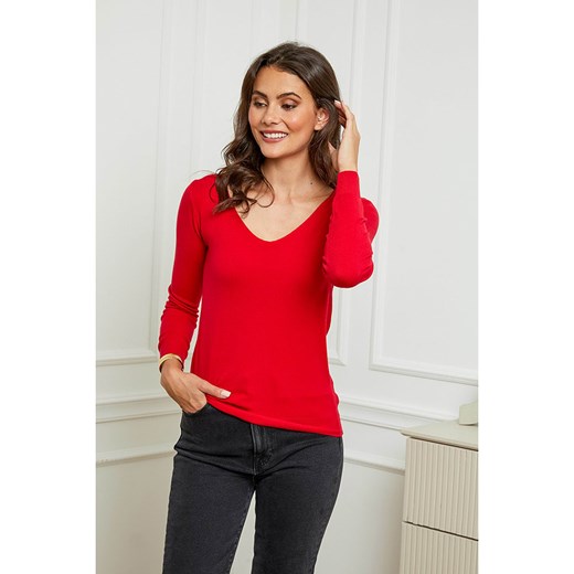 Soft Cashmere Sweter w kolorze czerwonym ze sklepu Limango Polska w kategorii Swetry damskie - zdjęcie 166996326