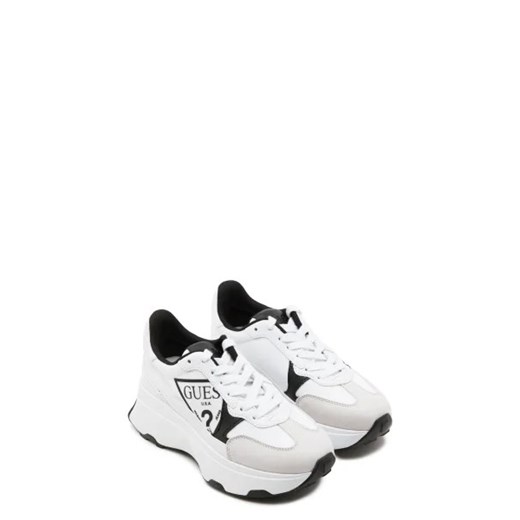 Buty sportowe damskie białe Guess sneakersy z tworzywa sztucznego 