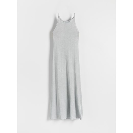 Reserved - Sukienka z metalizowaną nitką - srebrny ze sklepu Reserved w kategorii Sukienki - zdjęcie 166999269