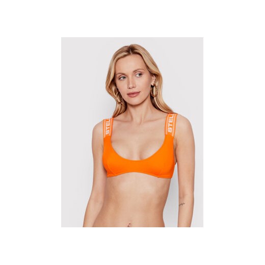 Stella McCartney Góra od bikini Sporty Logo S7BY31570.84012 Pomarańczowy Stella Mccartney L wyprzedaż MODIVO