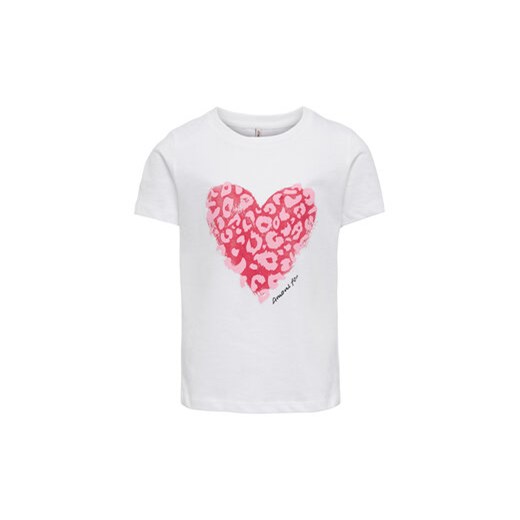 Kids ONLY Top 15296969 Biały Regular Fit 134_140 MODIVO