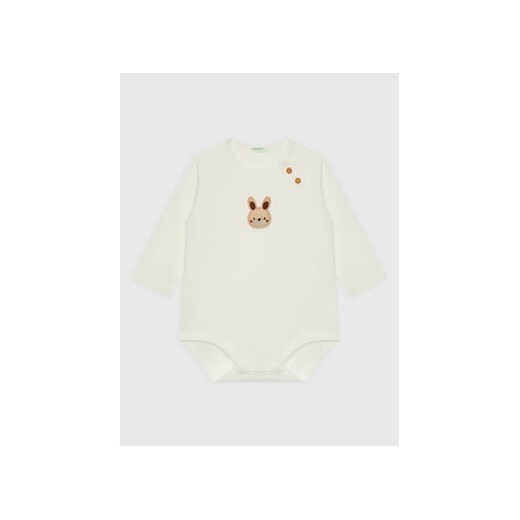 United Colors Of Benetton Body dziecięce 3ATNAB007 Biały Regular Fit United Colors Of Benetton 68 MODIVO