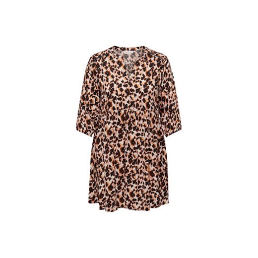 ONLY Carmakoma Sukienka 15289395 Różowy Regular Fit 46 okazyjna cena MODIVO