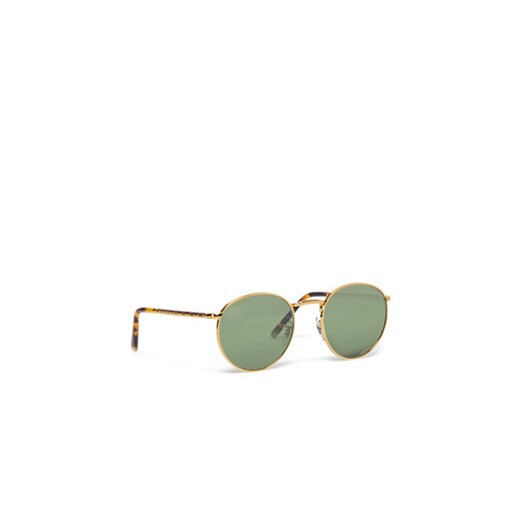 Ray-Ban Okulary przeciwsłoneczne New Round 0RB3637 9196G4 Zielony 53 okazyjna cena MODIVO