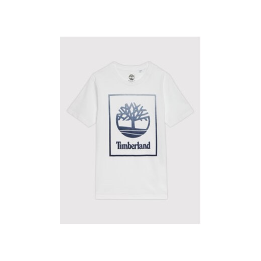 Timberland T-Shirt T25S83 S Biały Regular Fit Timberland 6Y wyprzedaż MODIVO